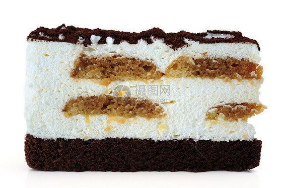 蒂拉米苏卡克斯奶油可可蛋糕美食甜食棕色甜点白色食物图片