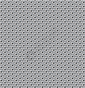 带孔的金属板灰色工业金属六边形插图盘子床单背景图片