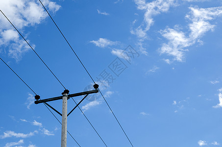 电线电缆活力基础设施晴天天空电源线力量工业技术金属图片