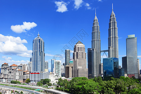 吉隆坡天线吸引力办公室建筑景观首都城市双胞胎摩天大楼中心蓝色图片