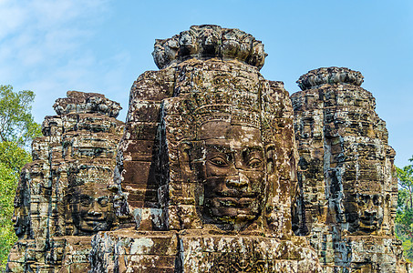 柬埔寨的安科尔瓦特Ankor wat文化雕塑纪念碑建筑艺术遗产地标废墟宗教热带图片