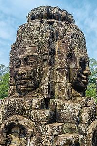 柬埔寨的安科尔瓦特Ankor wat建筑学热带雕塑旅游雕像建筑雕刻历史性石头地标图片