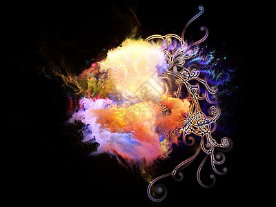 设计星云的出现螺旋幻觉魔法想像力漩涡装饰品童话辉光黑色创造力图片