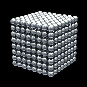 磁金属球立方体 - 剪切路径图片