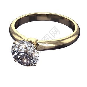 钻石环  孤立在白背景和剪切路径上的钻石环念日玻璃戒指未婚妻奢华婚姻水晶宝石版税展示图片