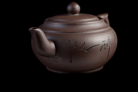 中国茶壶黏土叶子文化香气陶瓷陶器美食杯子植物食物图片