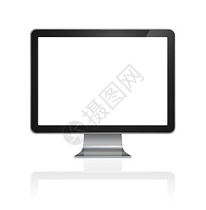 3D电脑 电视平面空白电子产品显示屏电子商业互联网电脑显示器宽屏监视器图片