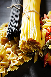 意大利意大利面粉种类和形状的多样化食物营养桌子文化宏观团体糖类美食小麦饮食图片
