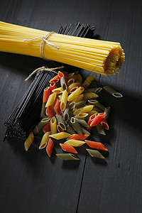 意大利各种意大利面食饮食美食宏观营养食物小麦团体午餐面条桌子图片