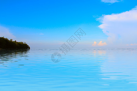 沙滩和热带海阳光风景场景海洋蓝色旅行晴天假期墙纸海浪图片