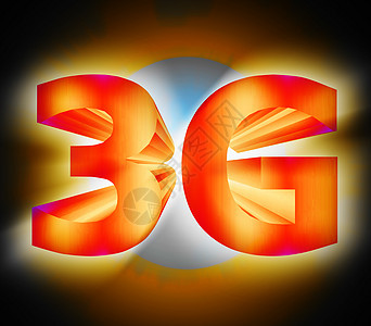 3G 网络符号速度橙子移动灯光电话系统标准展示魔法互联网图片