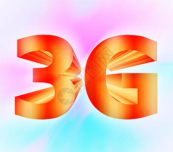 3G 网络符号技术机动性消息通讯器电话数据彩信灯光橙子系统背景图片
