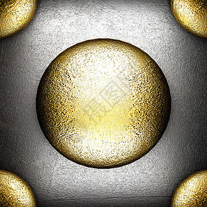 金银和银银背景黄色反射框架风格插图装饰抛光金属艺术装饰品图片