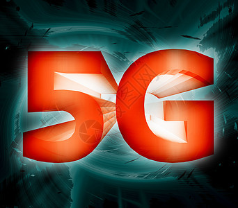 5G 网络符号标准手机橙子短信上网光谱技术口袋消息监视器图片