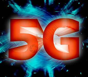 5G 网络符号彩信光谱短信电脑橙子频率消息监视器互联网上网图片
