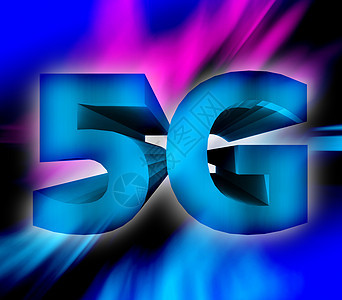 5G 网络符号光谱短信监视器手机标准电脑数据口袋消息移动图片