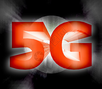 5G 网络符号光谱消息彩信移动监视器技术手机屏幕上网电脑图片