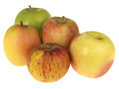 新鲜苹果水果节日生产生活诱惑白色工作室皇家小吃食物图片