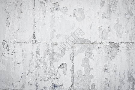 Grungy石墙建筑裂缝白色灰色公司城市风化材料划痕粉刷图片