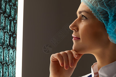 女医生检查X光x射线职业专家女性诊所医院癌症考试x光女士图片