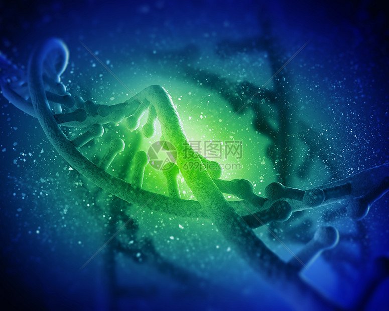 DNA分子蓝色药品生物染色体生活基因组代码公式螺旋原子图片