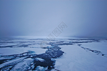 海插画漂流冰背景