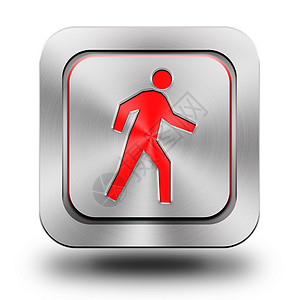 Pedstrian 铝光的图标 按钮 符号技术行人民众注意力插图服务男人互联网销售标识图片
