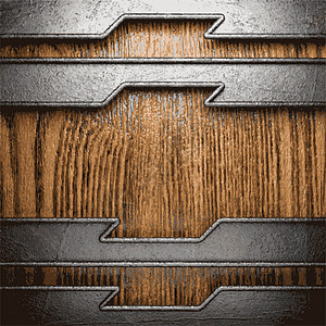 金属和木材背景边界垃圾酒吧合金盘子木板炼铁品牌风化艺术图片