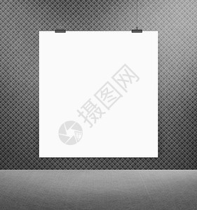 墙上的白白海报照片白色床单品牌创造力绘画办公室黑色画廊公告图片