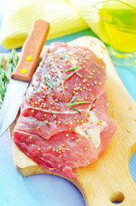 原肉烧烤屠宰场迷迭香屠夫羊肉饮食猪肉肋骨烹饪炙烤图片