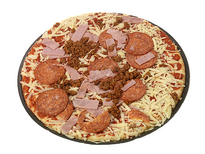 肉食披萨盛宴食物图片