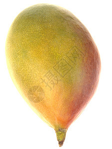 新鲜芒果热带水果食物白色背景图片