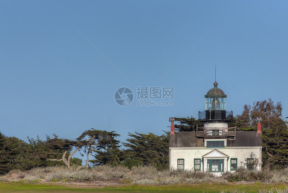 灯塔建筑旅游海洋海岸线历史性安全游客房子支撑地标图片