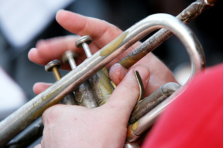 城市布拉斯乐队黄铜金子乐器爵士乐音乐会乐队喇叭旋律手指大号图片