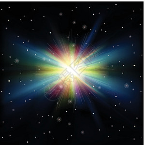 恒星的抽象空间背景阳光绘画太阳艺术科学力量插图蓝色展示活力图片