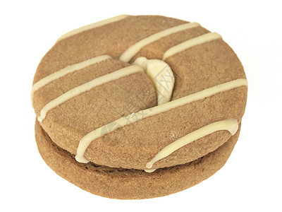 金姜和柠檬短面包饼干小吃工作室生活奶油冰镇食物白色图片
