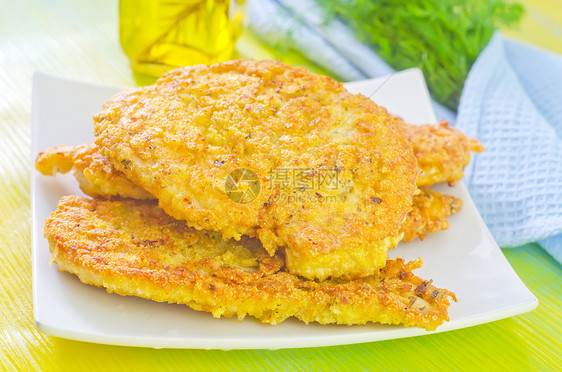 炸鸡胸部腰部火鸡鱼片家禽饮食炙烤餐厅午餐水平图片