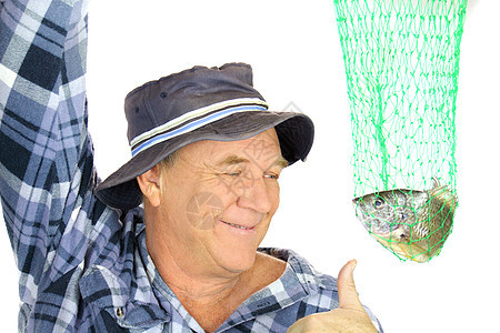 带网渔民退休衬衫运动垂钓者捕鱼微笑坠子乐趣帽子男性图片