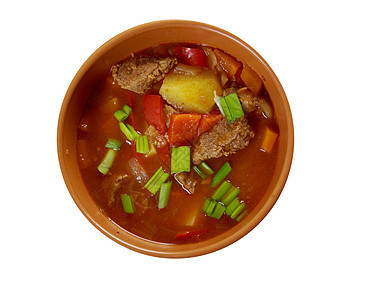 传统保加利亚汤chorba羊肉饮食香料午餐厨房蔬菜盘子青菜食品牛肉图片