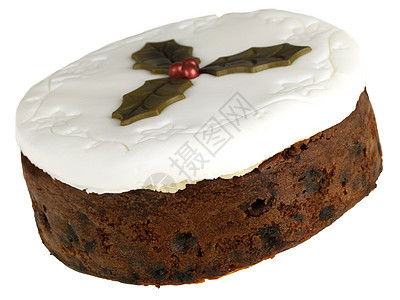 圣诞蛋糕冰镇装饰水果白色蛋糕图片