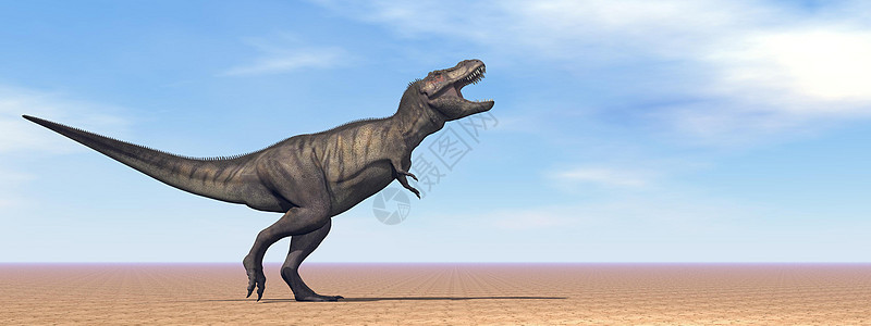 沙漠中的暴龙恐龙 三维化身图片