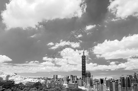 台北市景建筑商业景观戏剧性首都城市旅行吸引力摄影摩天大楼图片