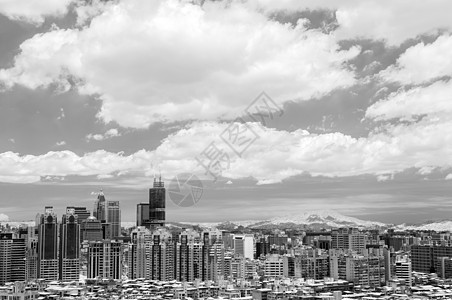 台北市景住宅建筑首都场景城市吸引力旅行红外线戏剧性天堂图片