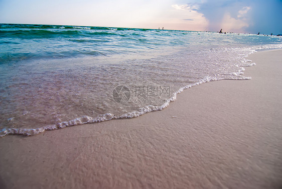 Florida海滩场景游客运输水域公寓休闲闲暇海水图片