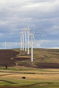 Goldendale 华盛顿农场风力涡轮机图片