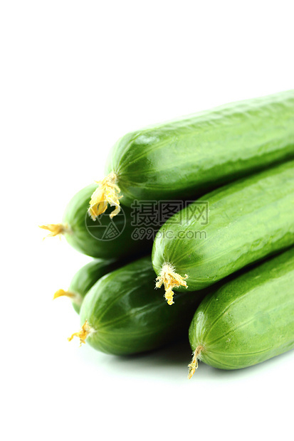 新鲜黄瓜食欲蔬菜白色宏观养分食物小吃绿色大肠杆菌植物图片