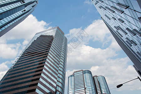 办公大楼建筑金融景观窗户建造天空办公室摩天大楼地标反射图片