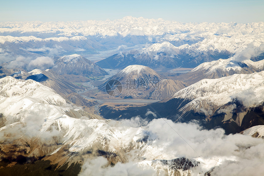 库克山天空高度森林公吨生态顶峰支撑冰川高地天线图片