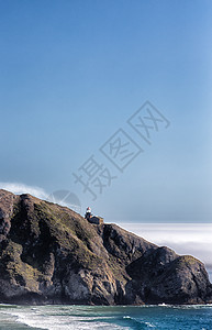 Pico Blanco灯塔旅行沿海悬崖风景游客海岸线海滩海岸爬坡岩石图片