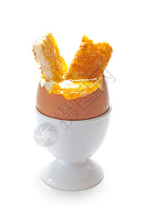 煮鸡蛋杯子家禽白色蛋黄黄油食物黄色持有者背景图片